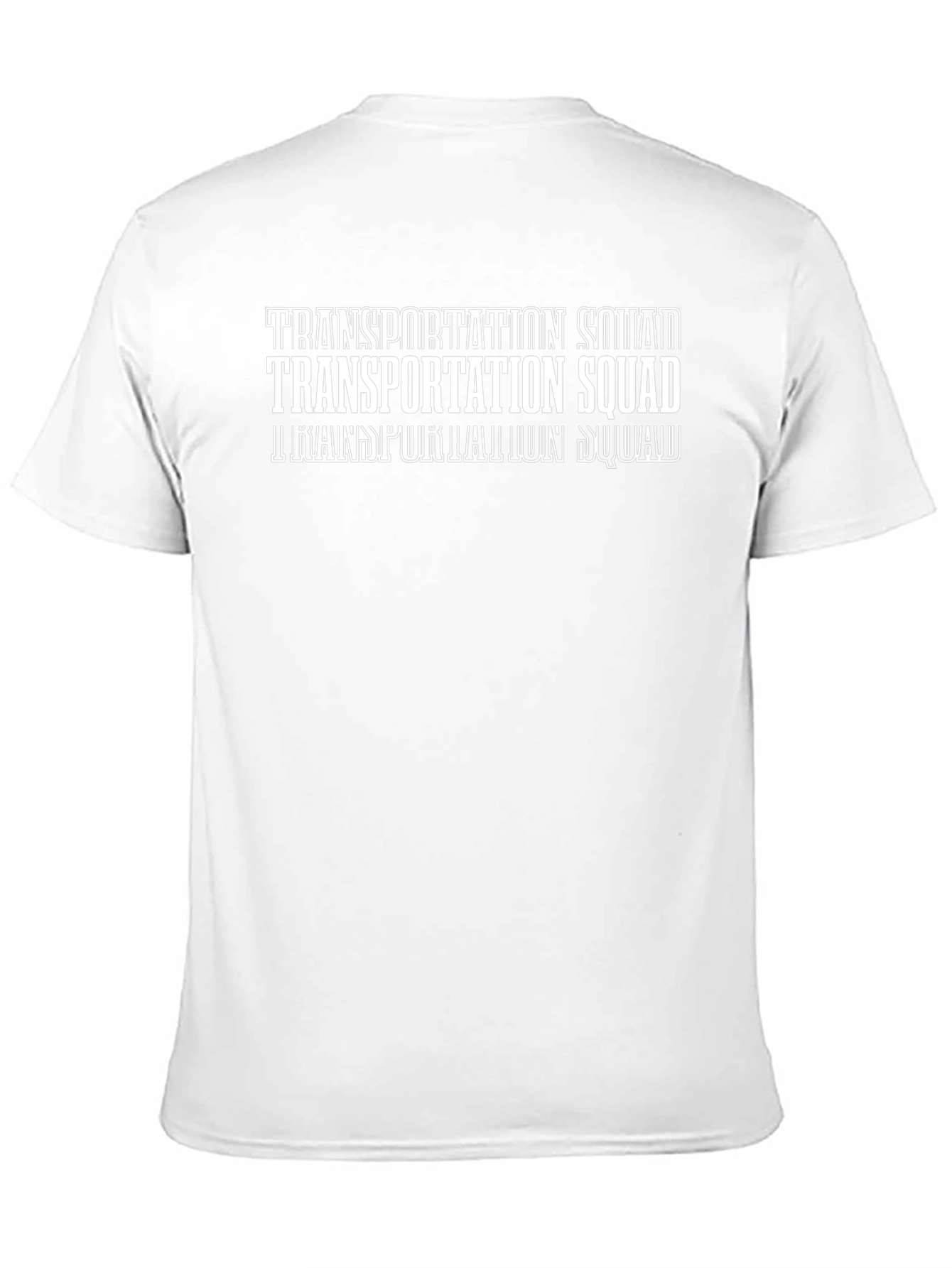 Transportation Squad T-Shirt - Black Crew Neck Tee