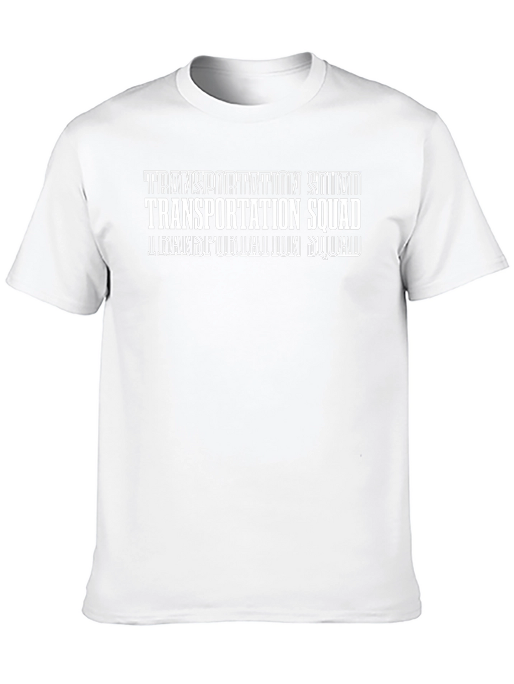 Transportation Squad T-Shirt - Black Crew Neck Tee