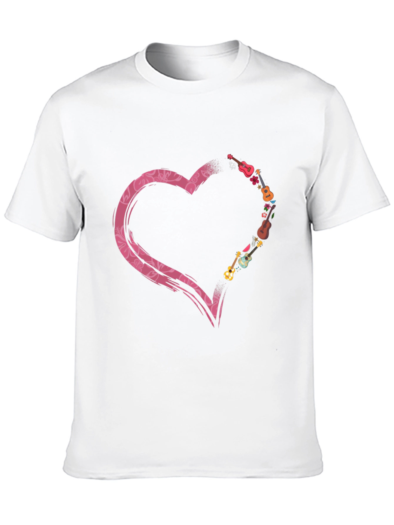 Heart Guitars Black T-Shirt