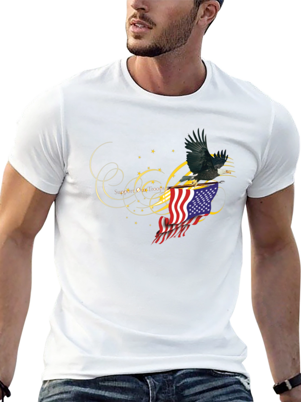 American Eagle Flag Graphic Tee