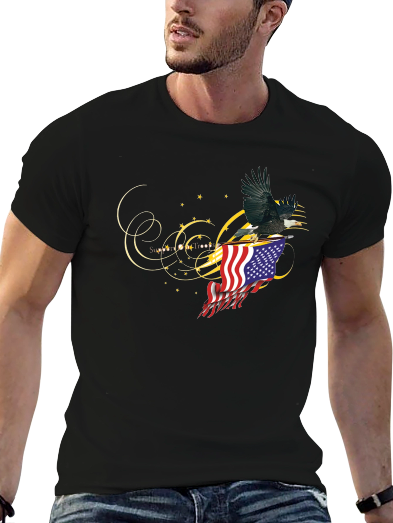 American Eagle Flag Graphic Tee