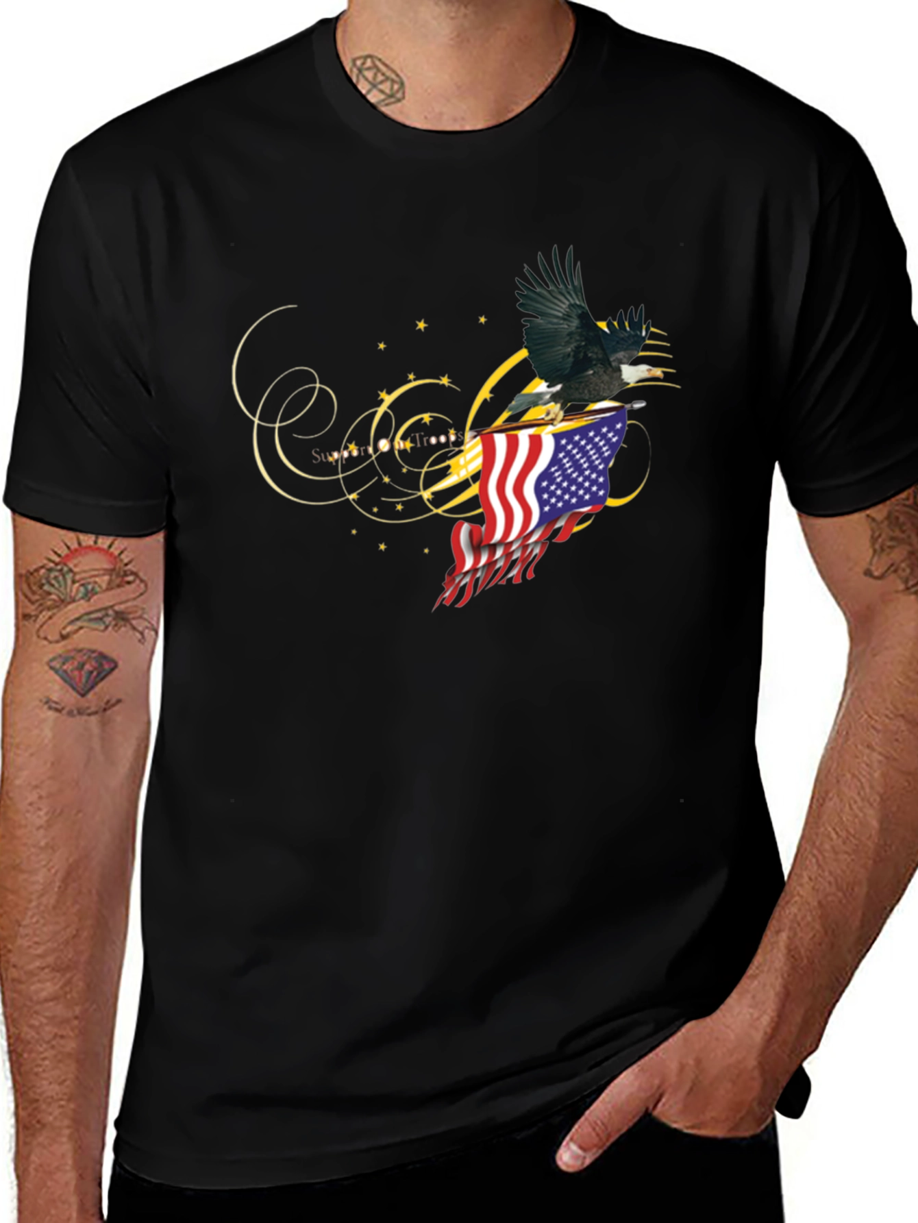 American Eagle Flag Graphic Tee