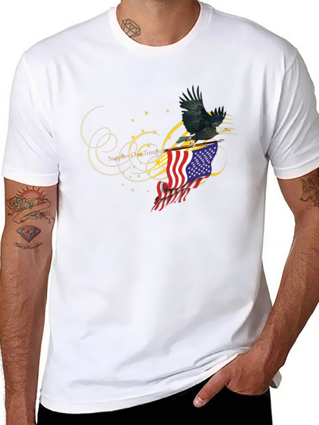 American Eagle Flag Graphic Tee