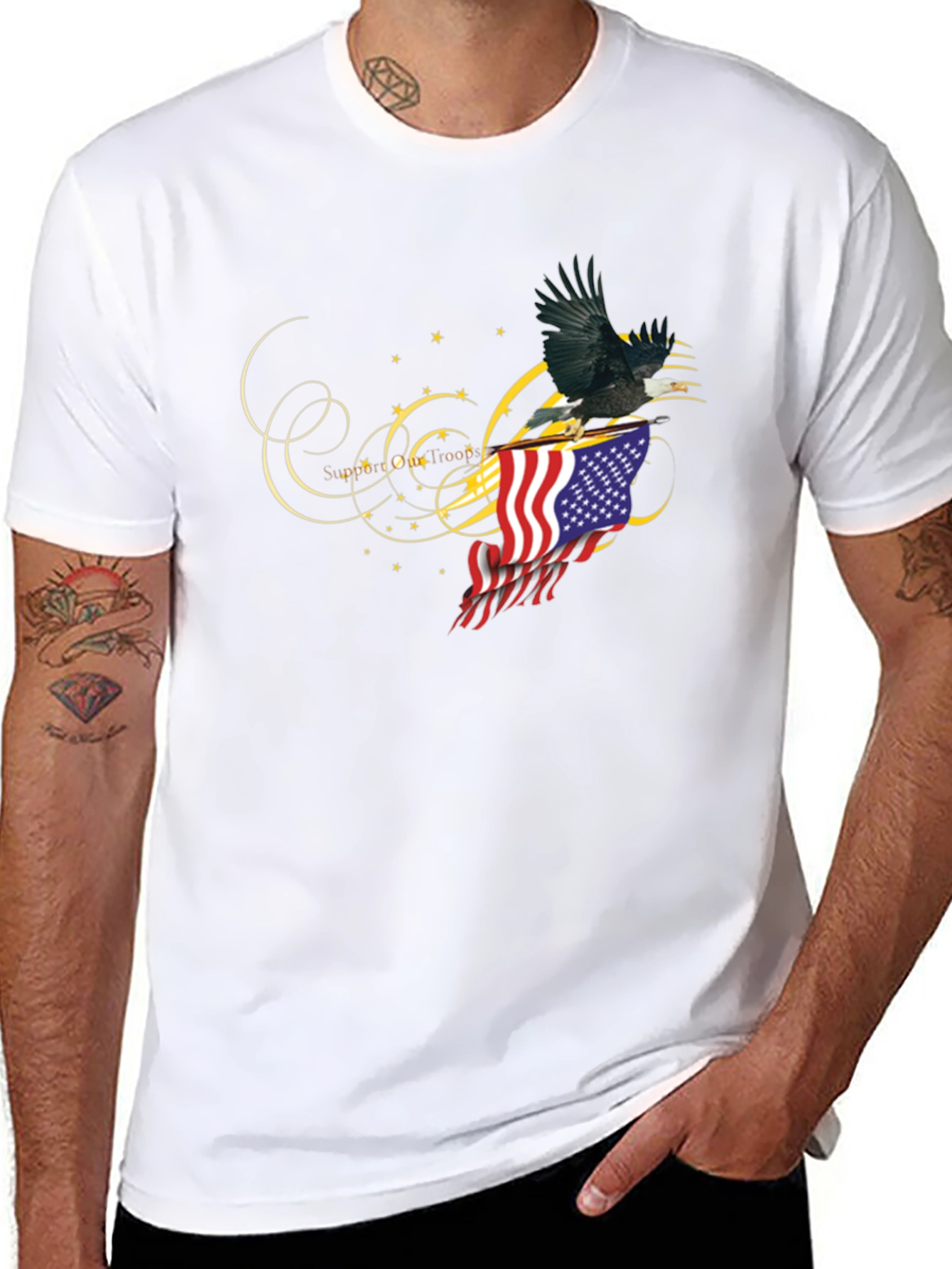 American Eagle Flag Graphic Tee
