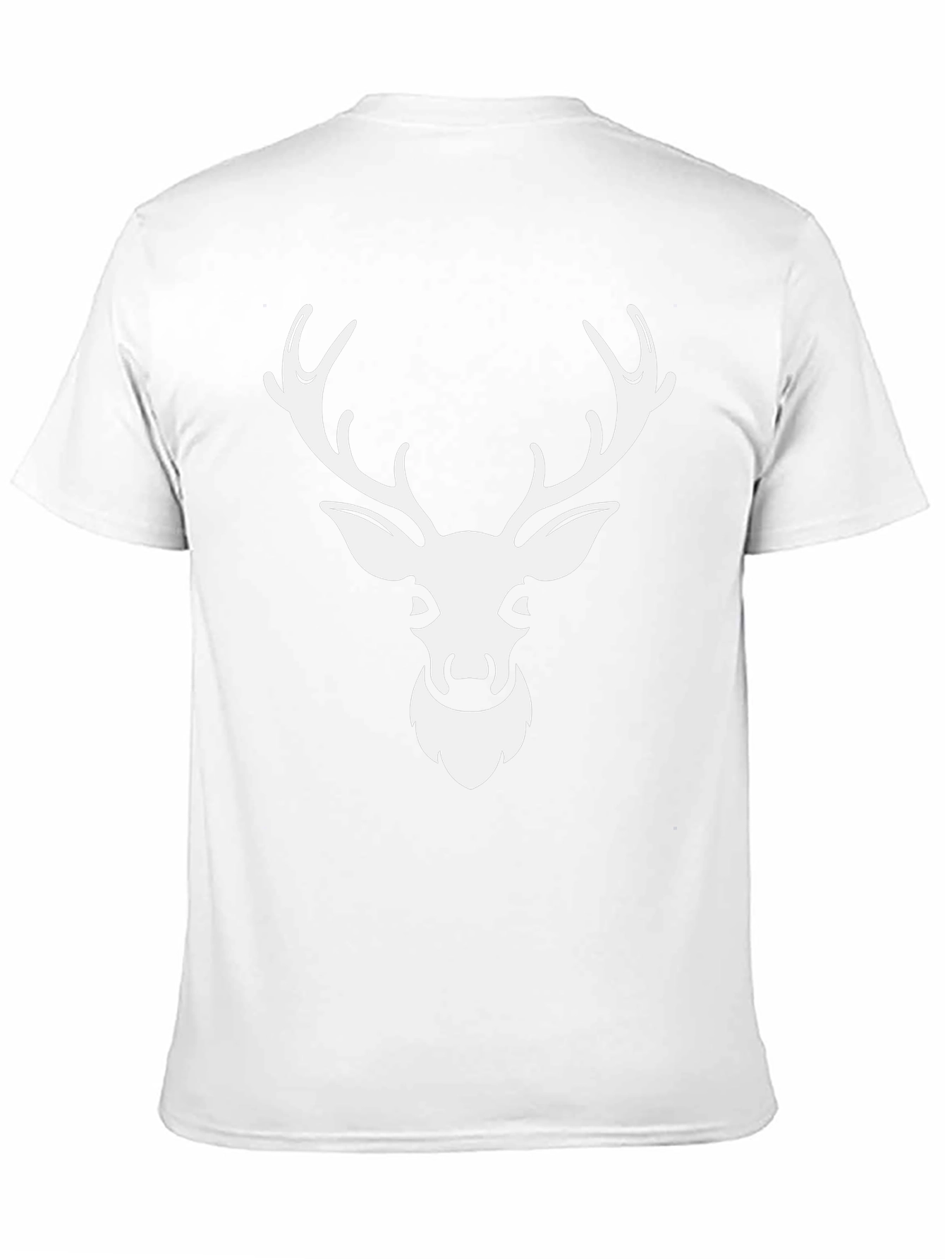 Deer Head Graphic Tee - Black