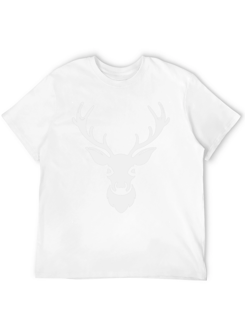 Deer Head Graphic Tee - Black