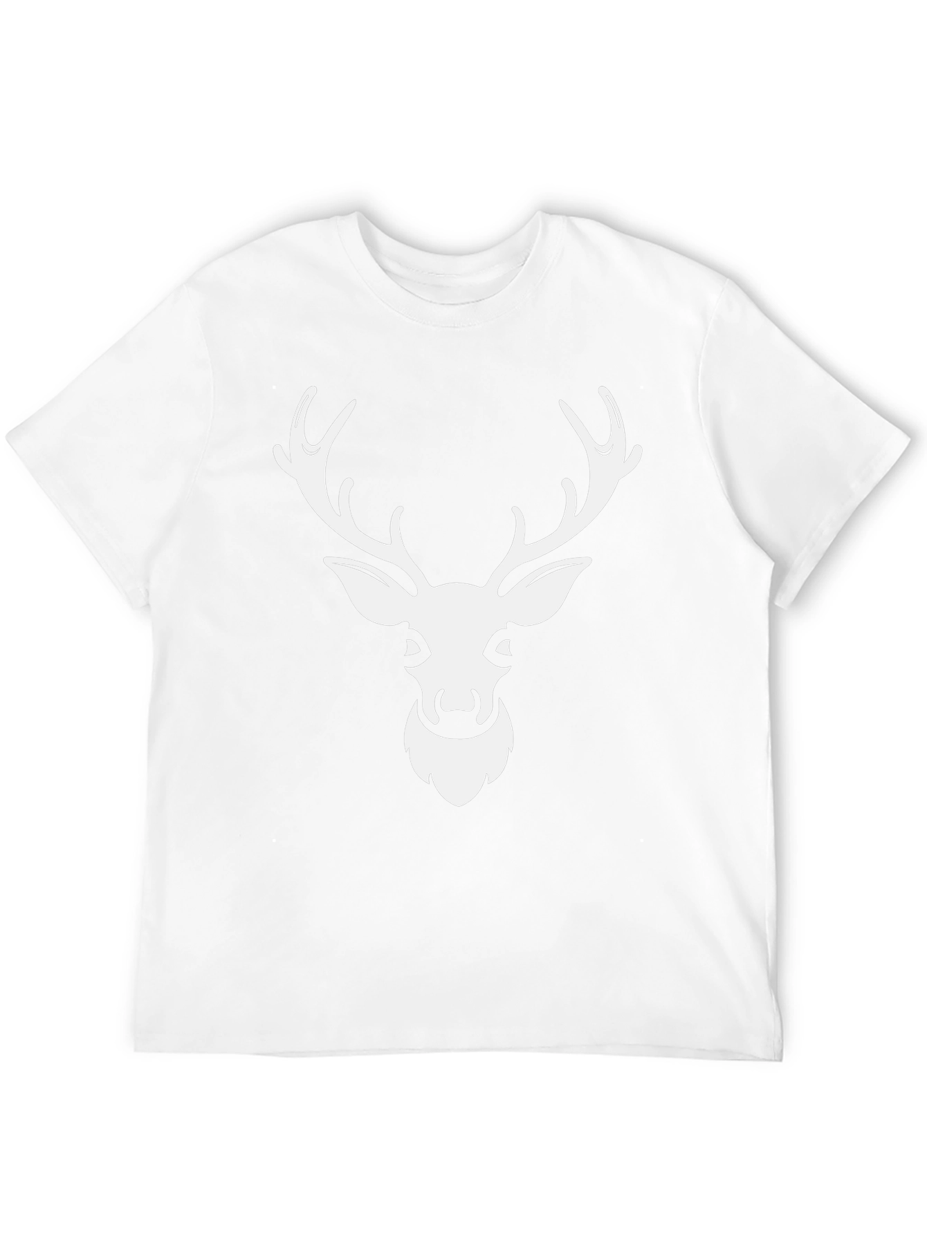 Deer Head Graphic Tee - Black