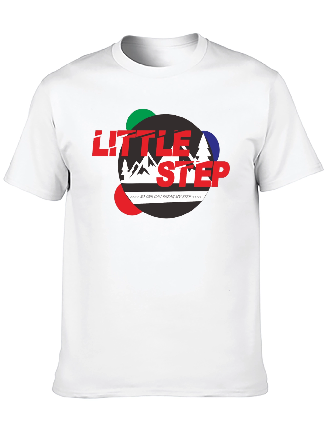 Little Step Graphic Print Black T-Shirt