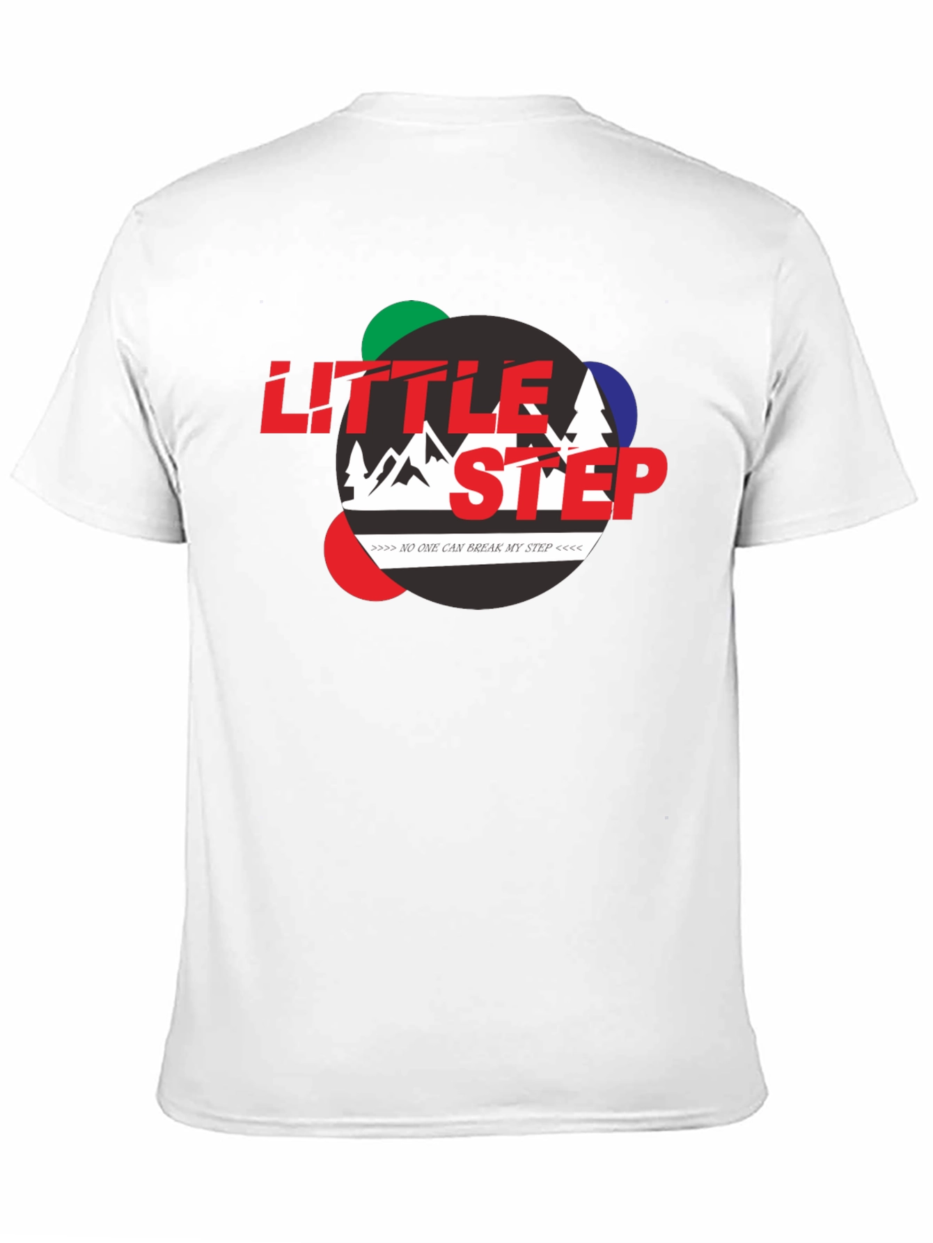 Little Step Graphic Print Black T-Shirt