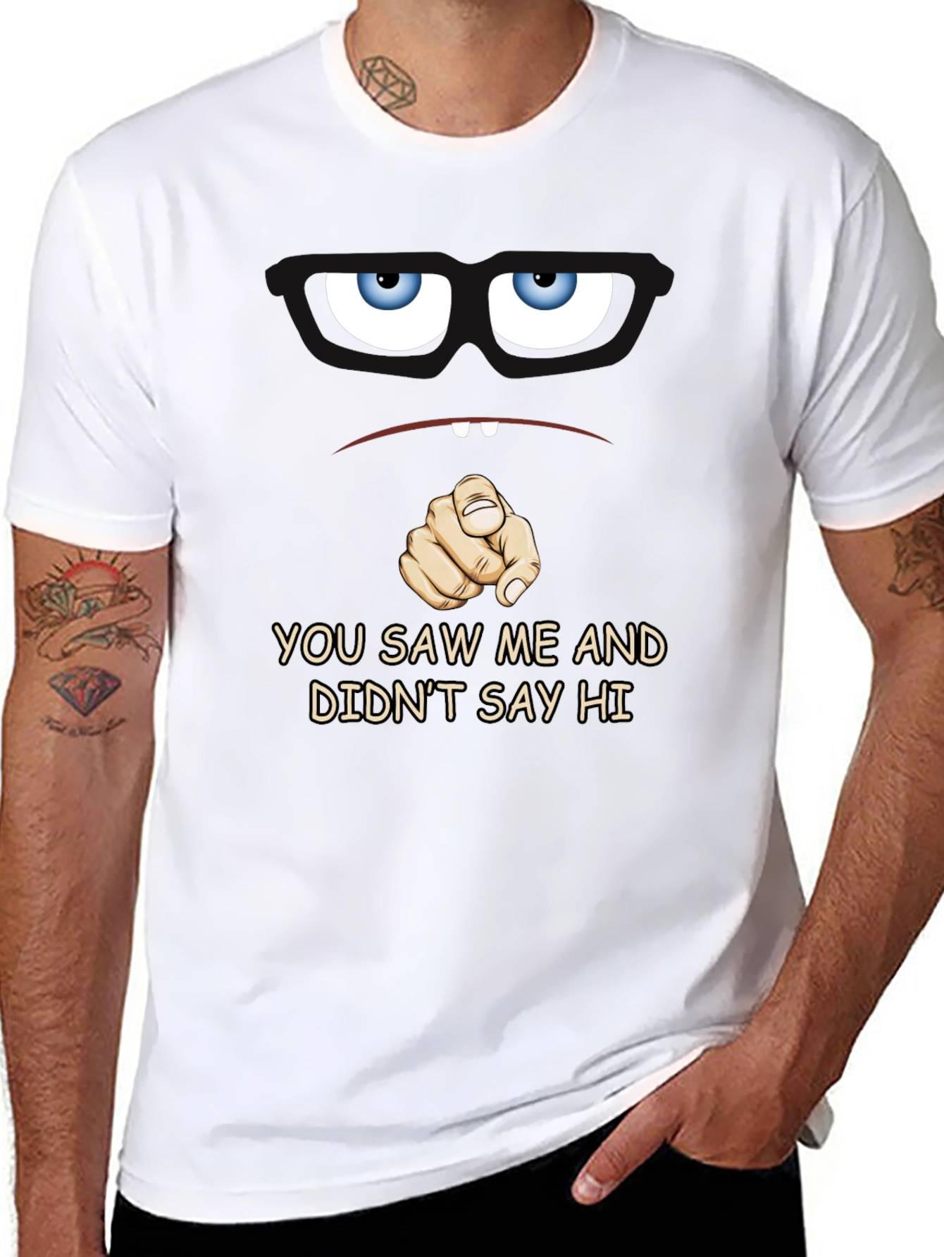 Funny You Saw Me Graphic T-Shirt