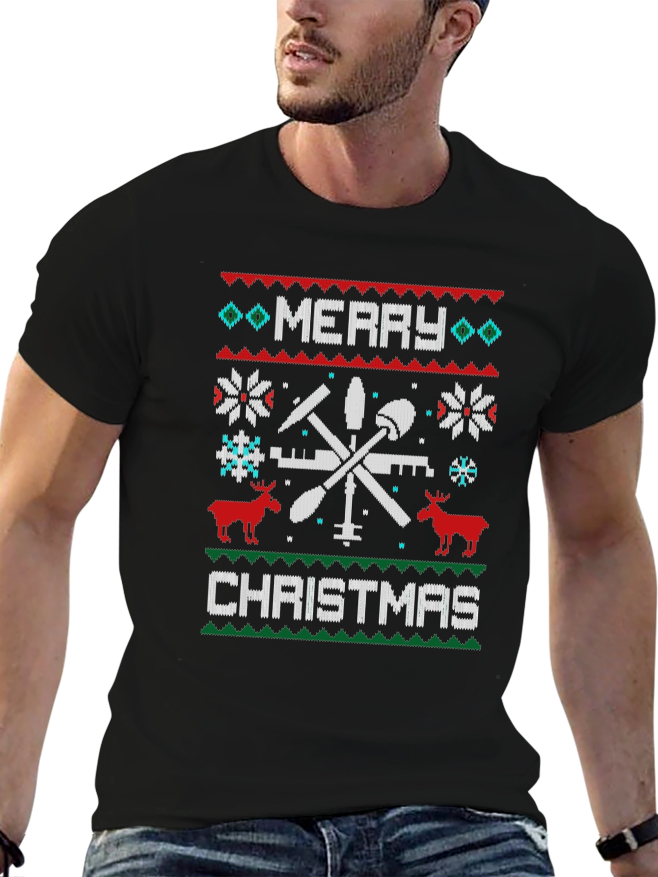 Merry Christmas Tooling Graphic Tee