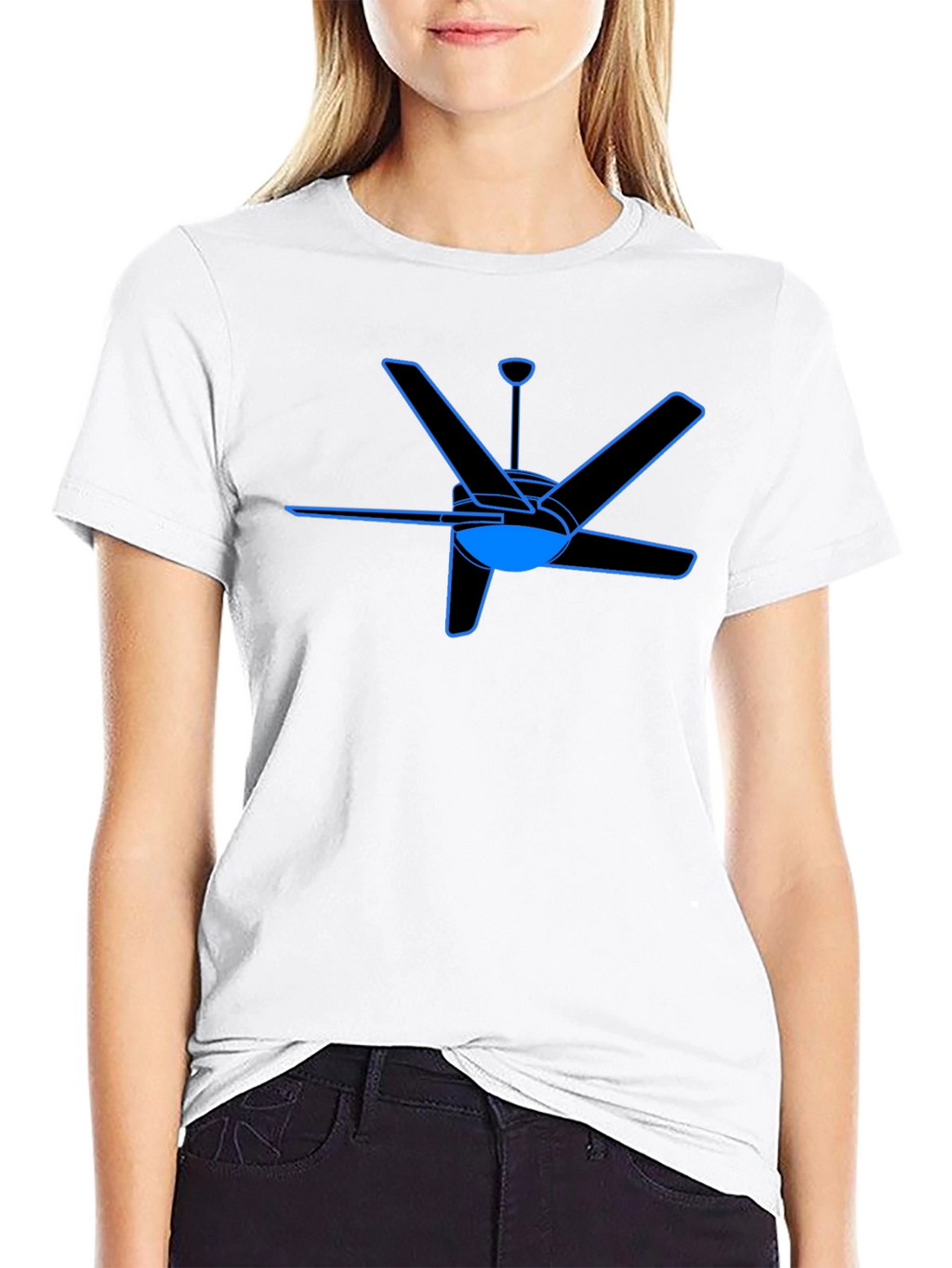 Ceiling Fan Graphic Tee - Stylish Comfort