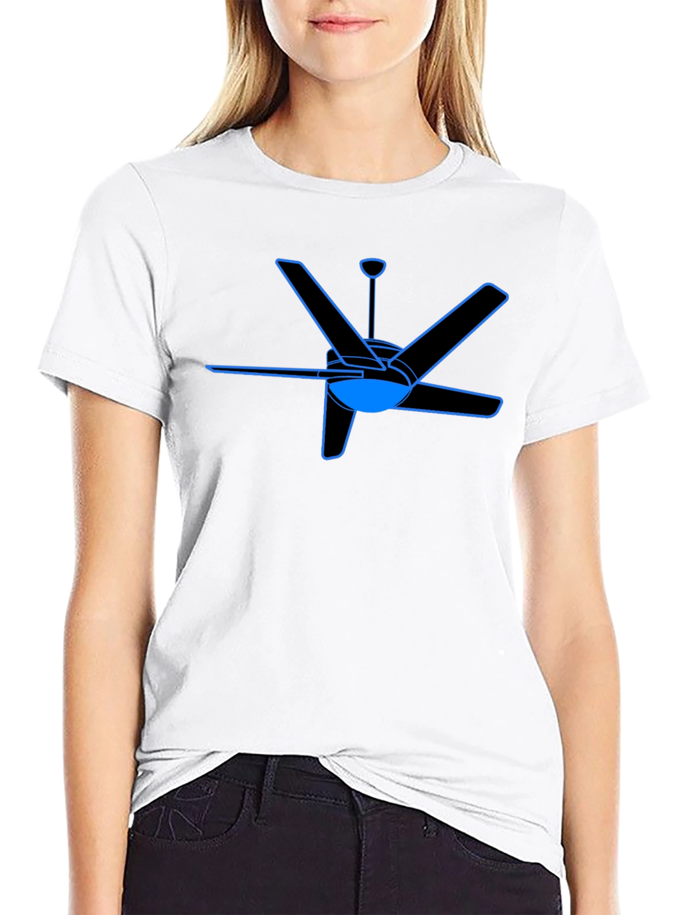 Ceiling Fan Graphic Tee - Stylish Comfort