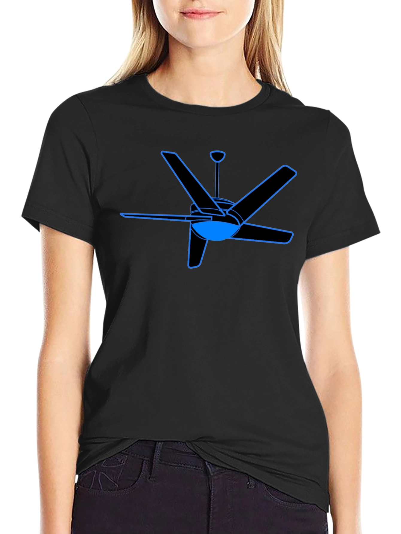 Ceiling Fan Graphic Tee - Stylish Comfort