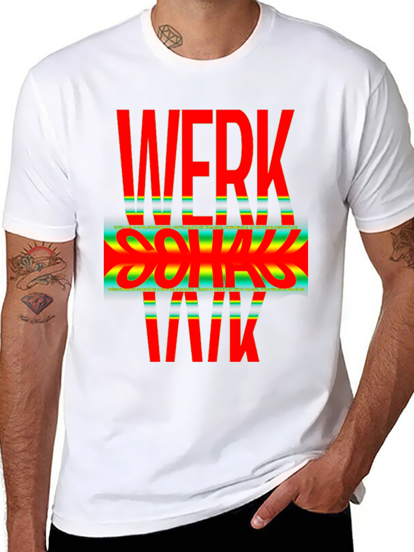 WERK SOUND TANK Graphic Tee - Black