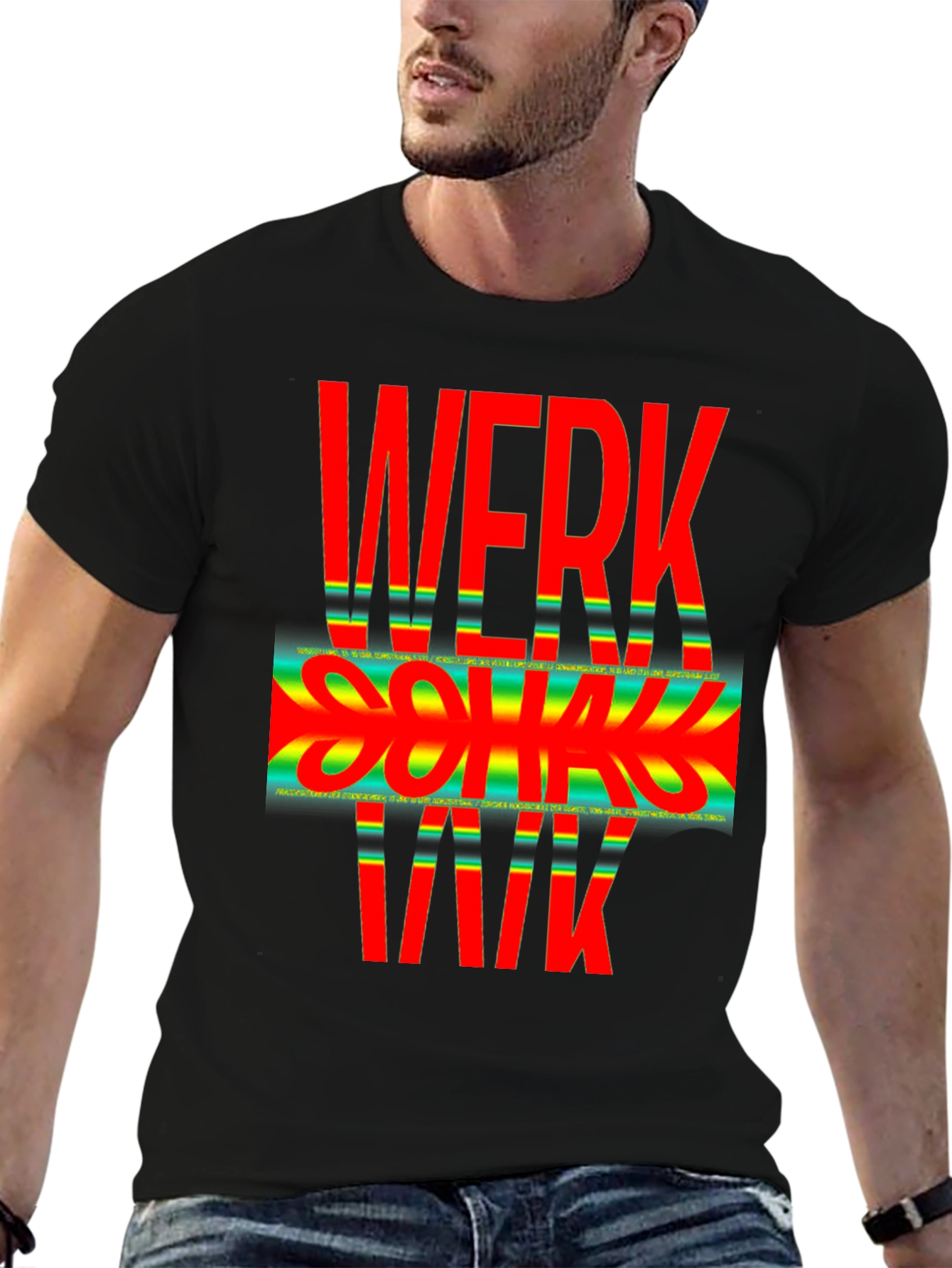 WERK SOUND TANK Graphic Tee - Black