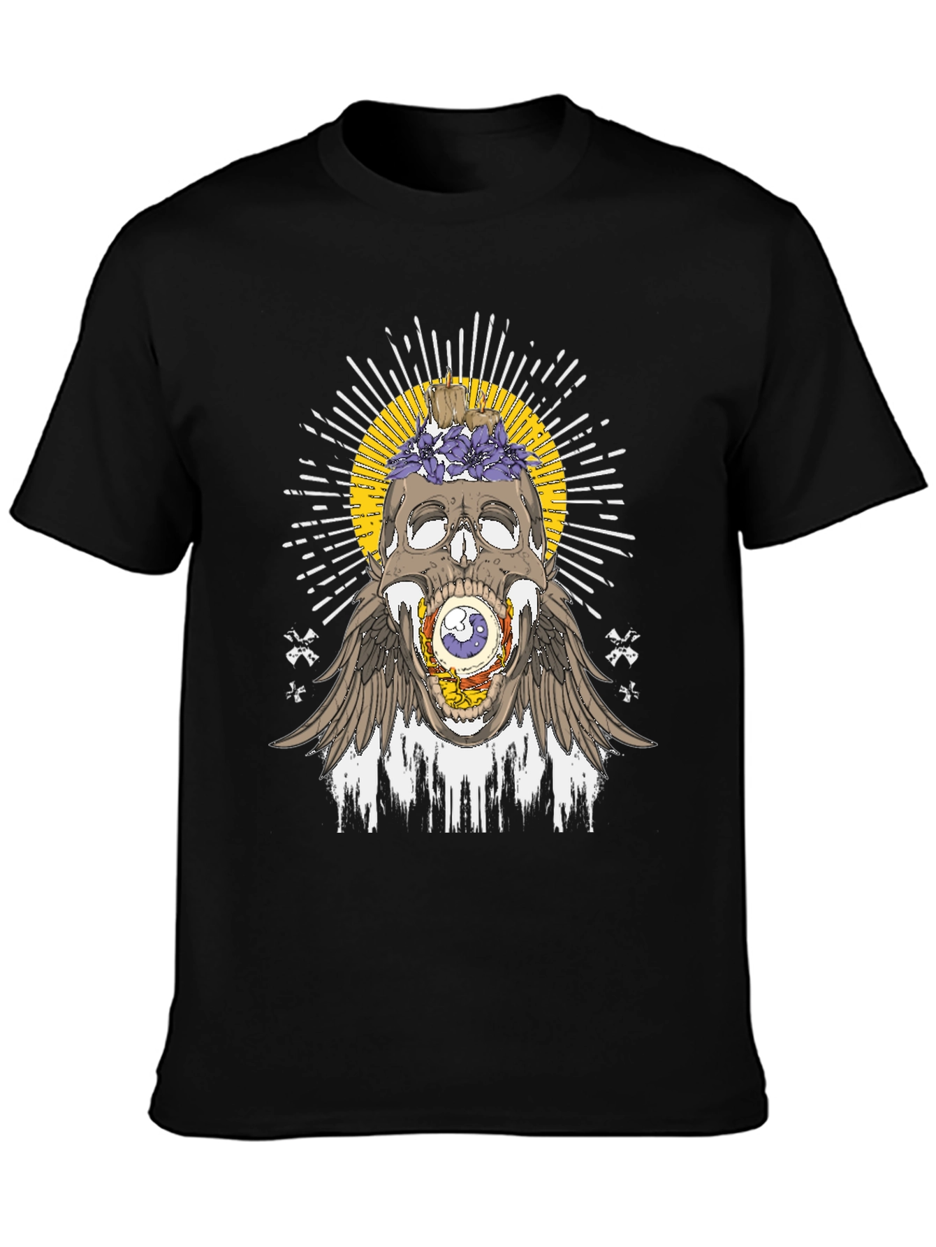 Skull & Eye Graphic Tee - Unique Design