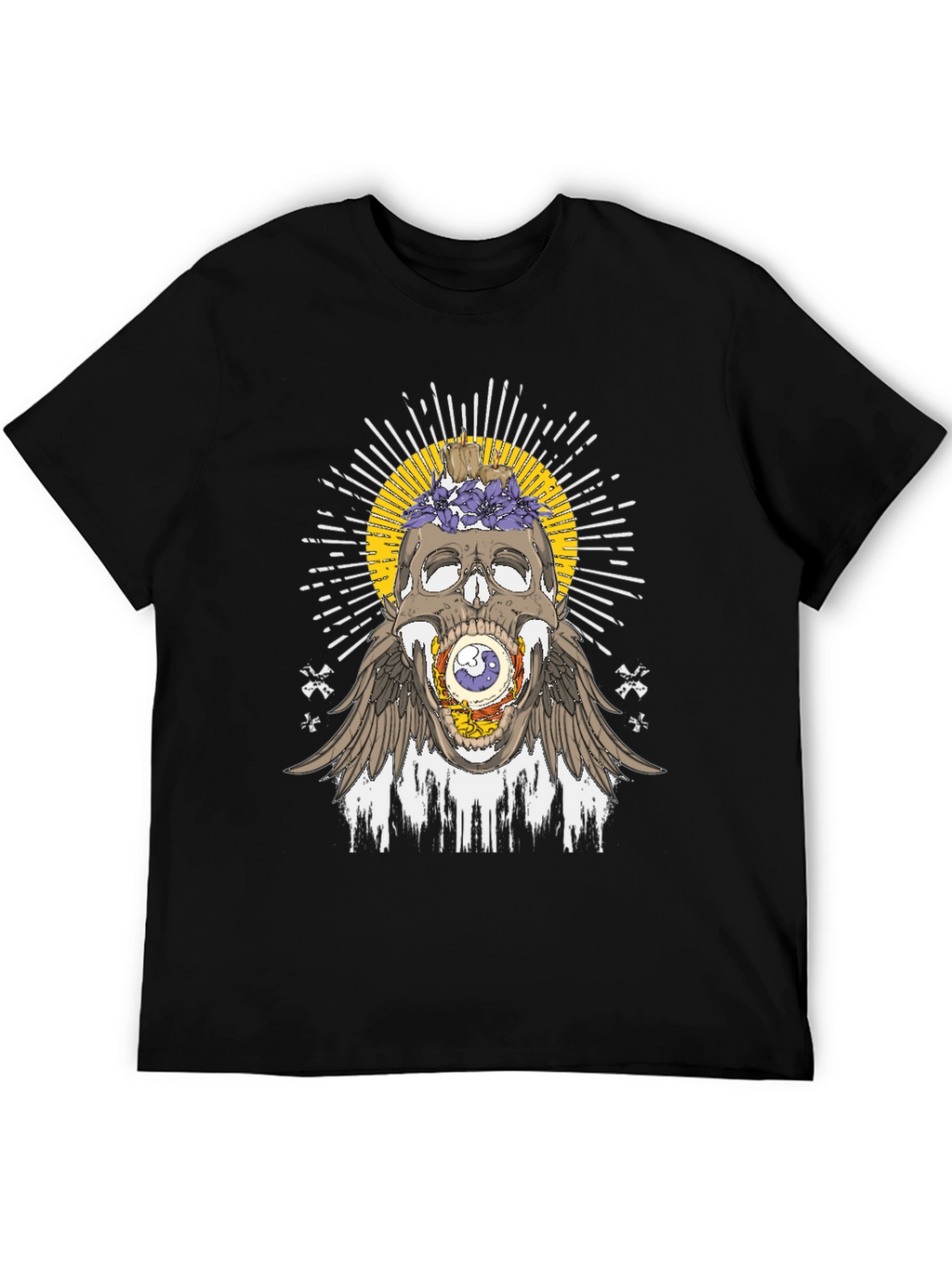Skull & Eye Graphic Tee - Unique Design