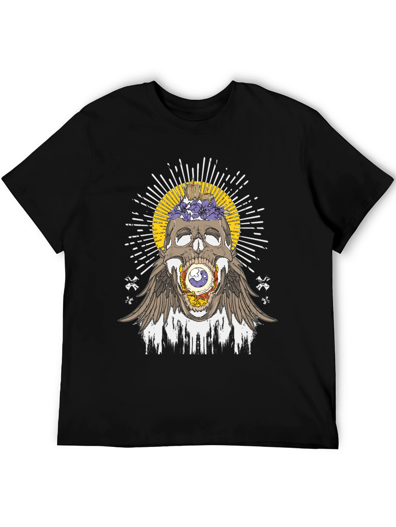 Skull & Eye Graphic Tee - Unique Design