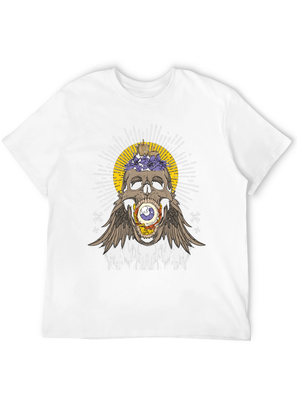 Skull & Eye Graphic Tee - Unique Design