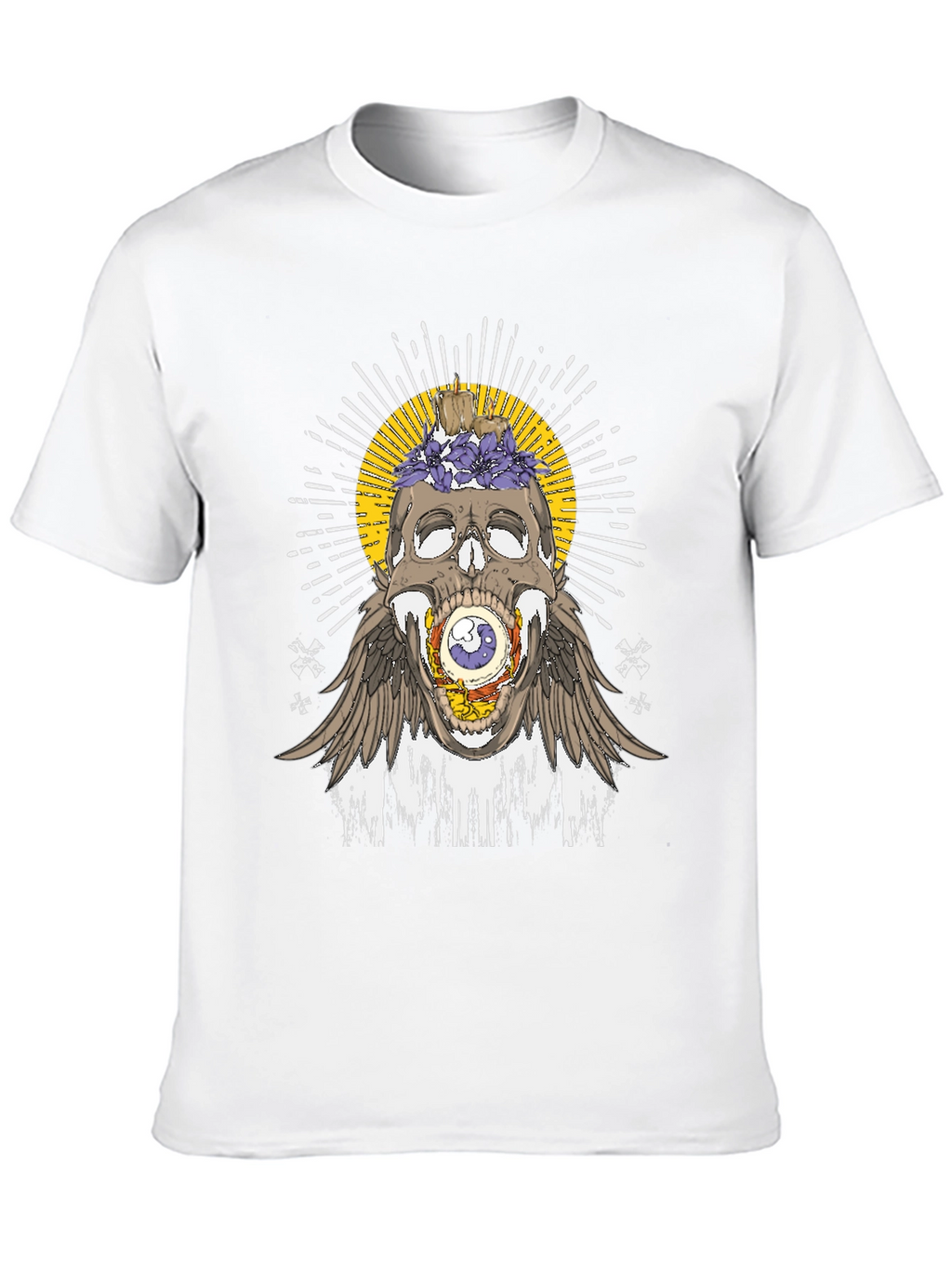 Skull & Eye Graphic Tee - Unique Design