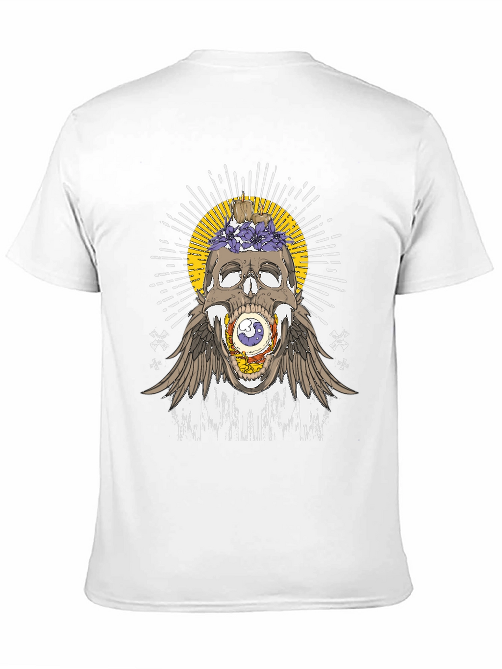 Skull & Eye Graphic Tee - Unique Design
