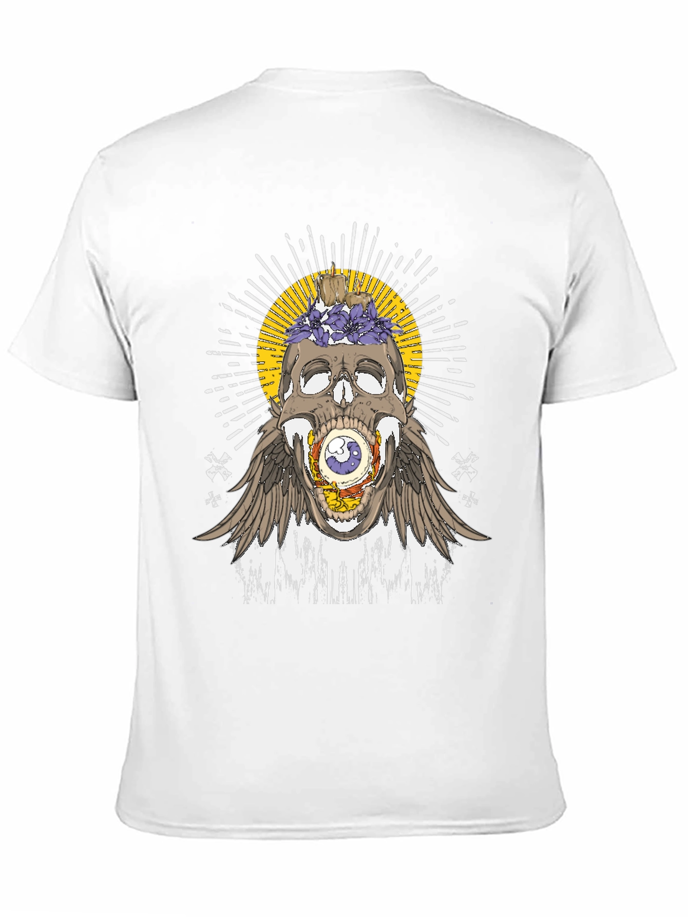 Skull & Eye Graphic Tee - Unique Design
