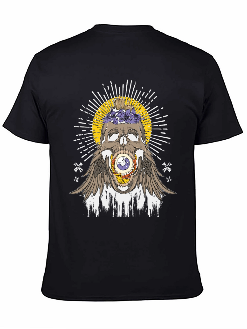 Skull & Eye Graphic Tee - Unique Design