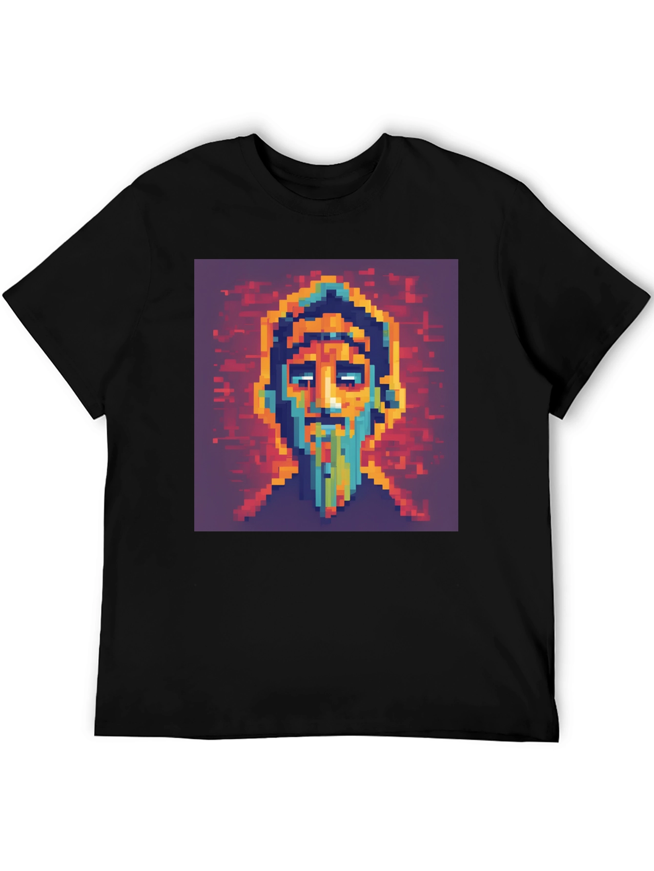 Pixel Art Portrait T-Shirt - Unique Graphic Tee
