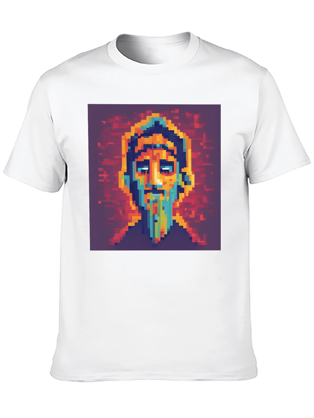 Pixel Art Portrait T-Shirt - Unique Graphic Tee