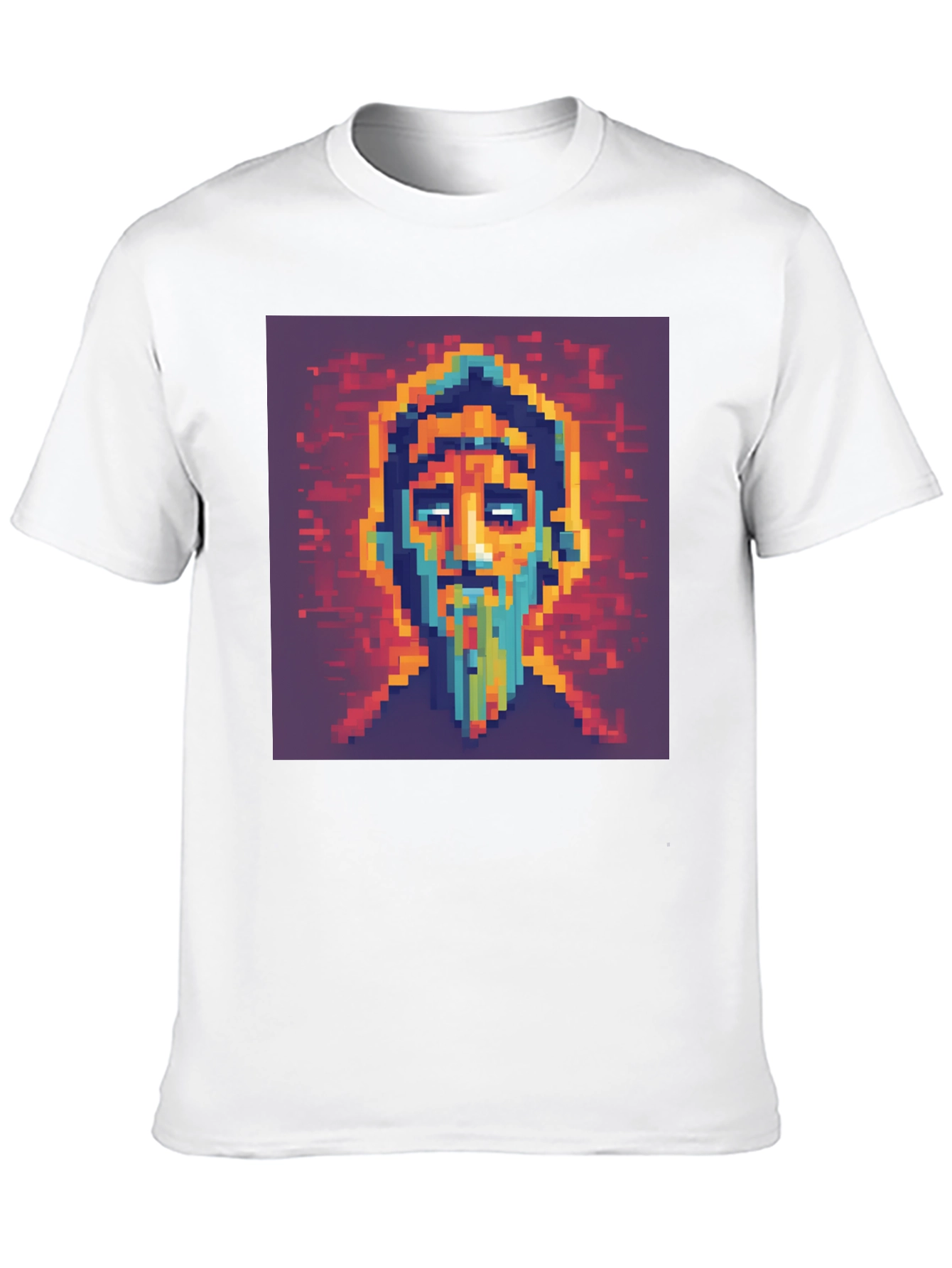 Pixel Art Portrait T-Shirt - Unique Graphic Tee