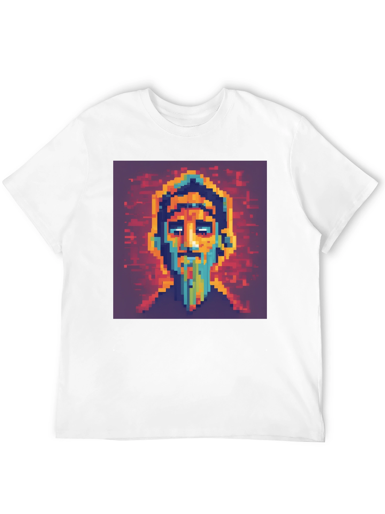 Pixel Art Portrait T-Shirt - Unique Graphic Tee