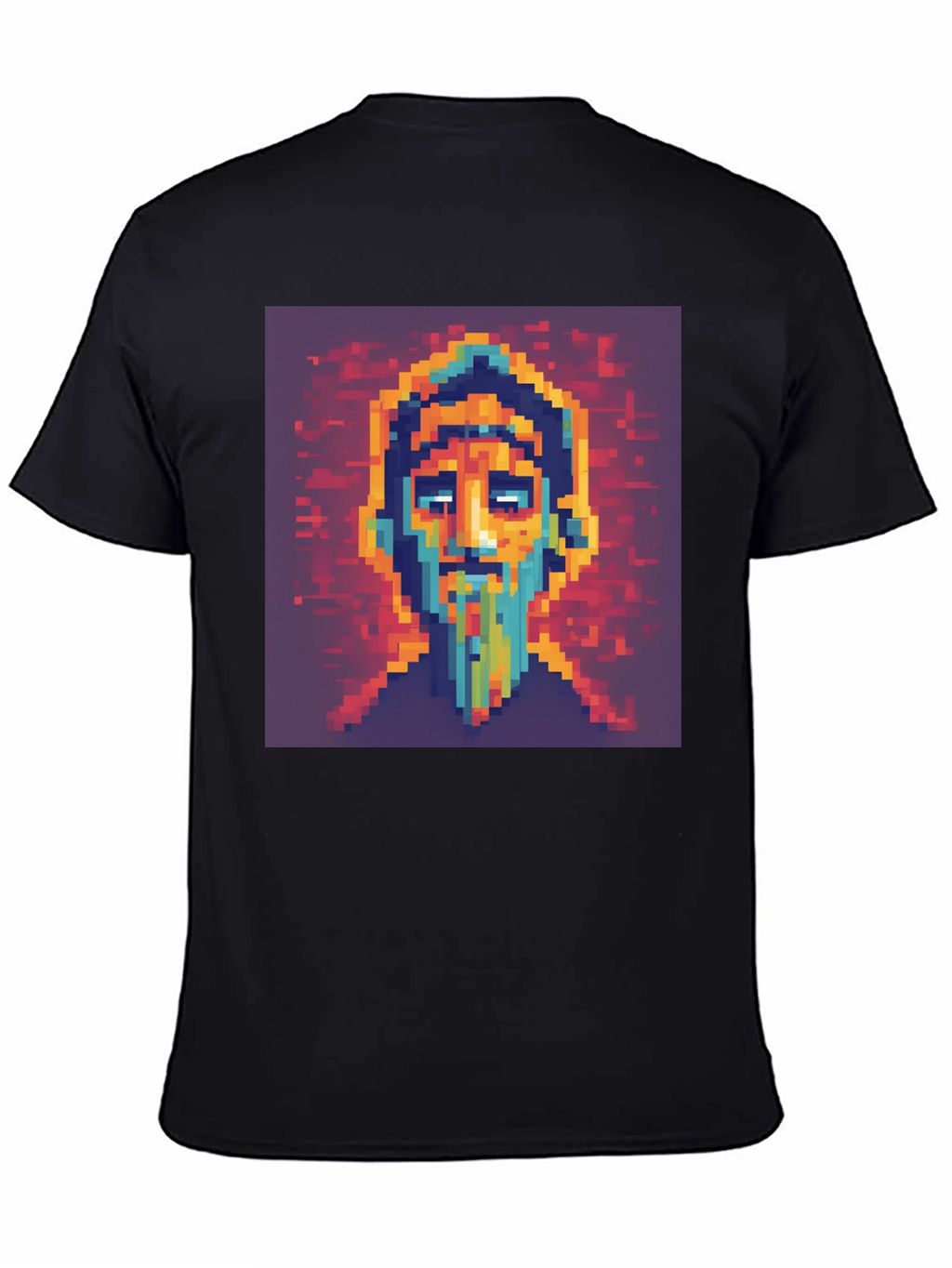 Pixel Art Portrait T-Shirt - Unique Graphic Tee