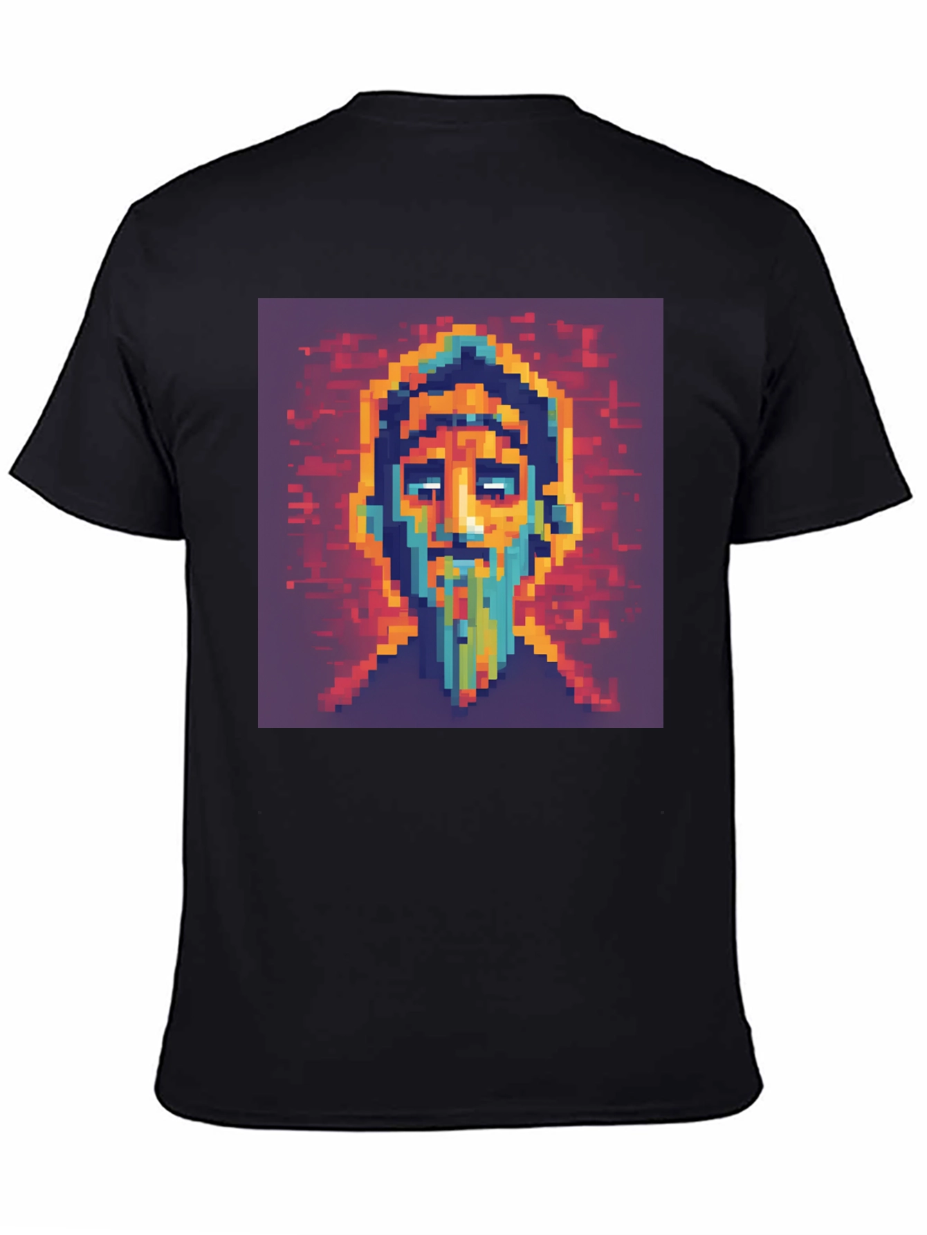 Pixel Art Portrait T-Shirt - Unique Graphic Tee