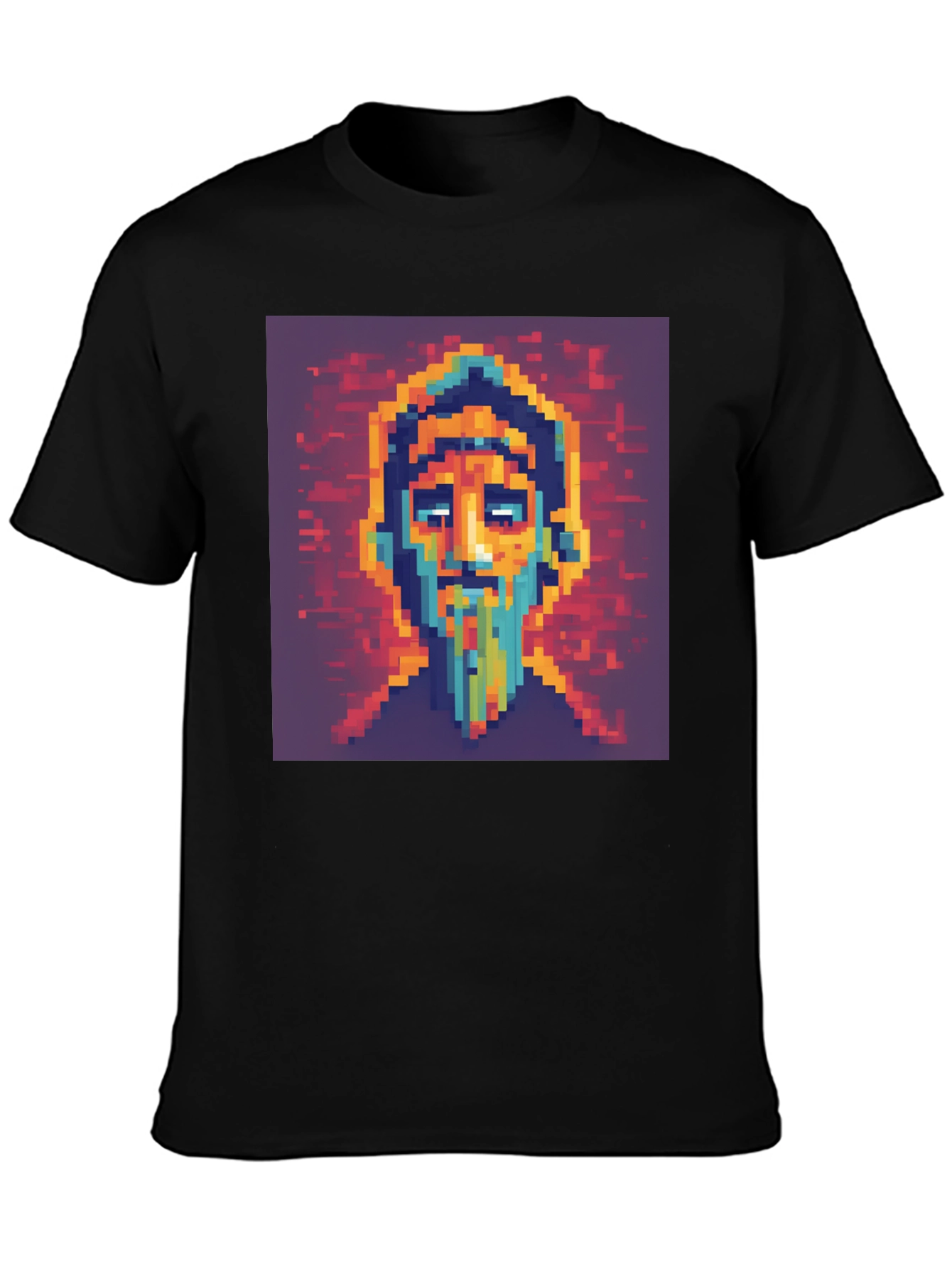 Pixel Art Portrait T-Shirt - Unique Graphic Tee