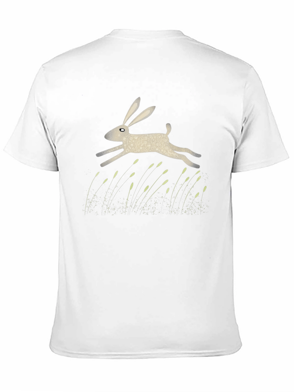 Hare Graphic Print Black T-Shirt