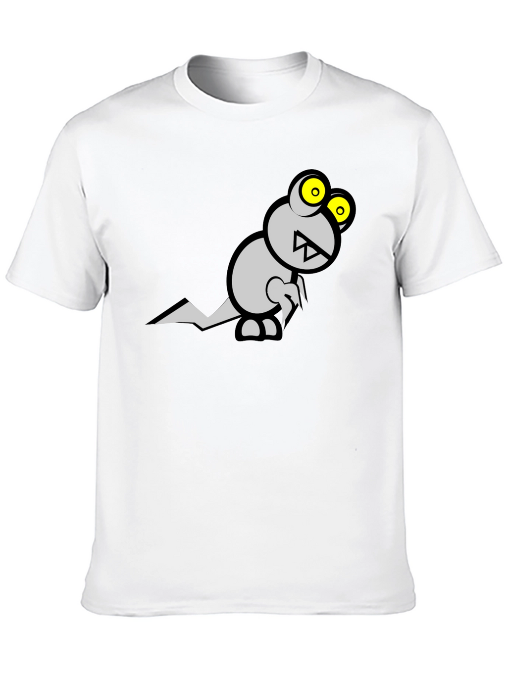 Monster Graphic Tee - Black Cotton T-Shirt