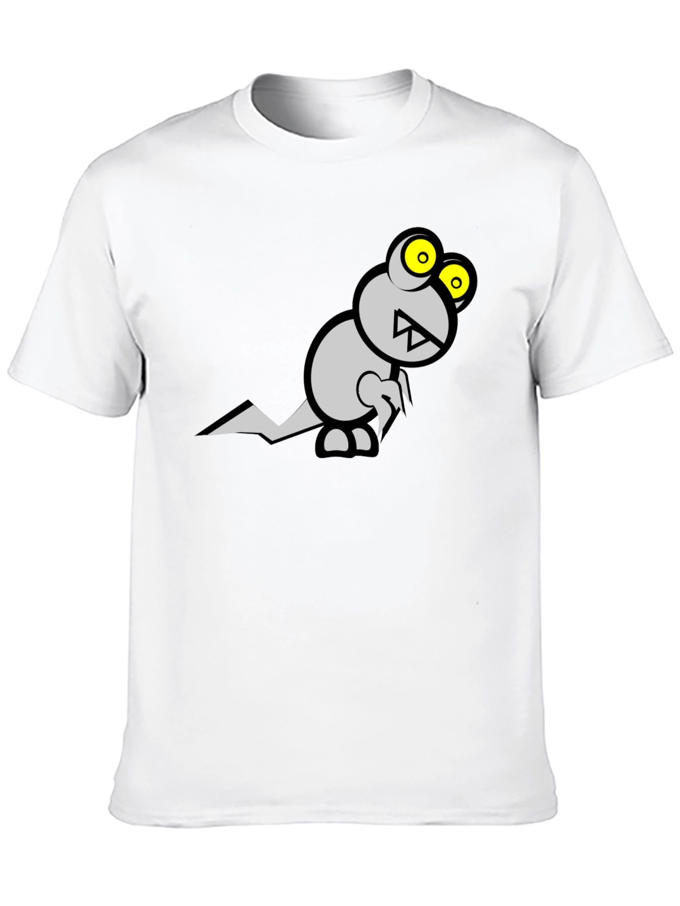 Monster Graphic Tee - Black Cotton T-Shirt