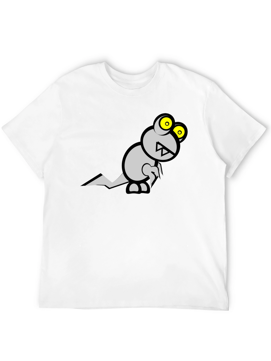 Monster Graphic Tee - Black Cotton T-Shirt