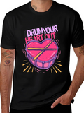 Drum Your Heart Out Graphic T-Shirt