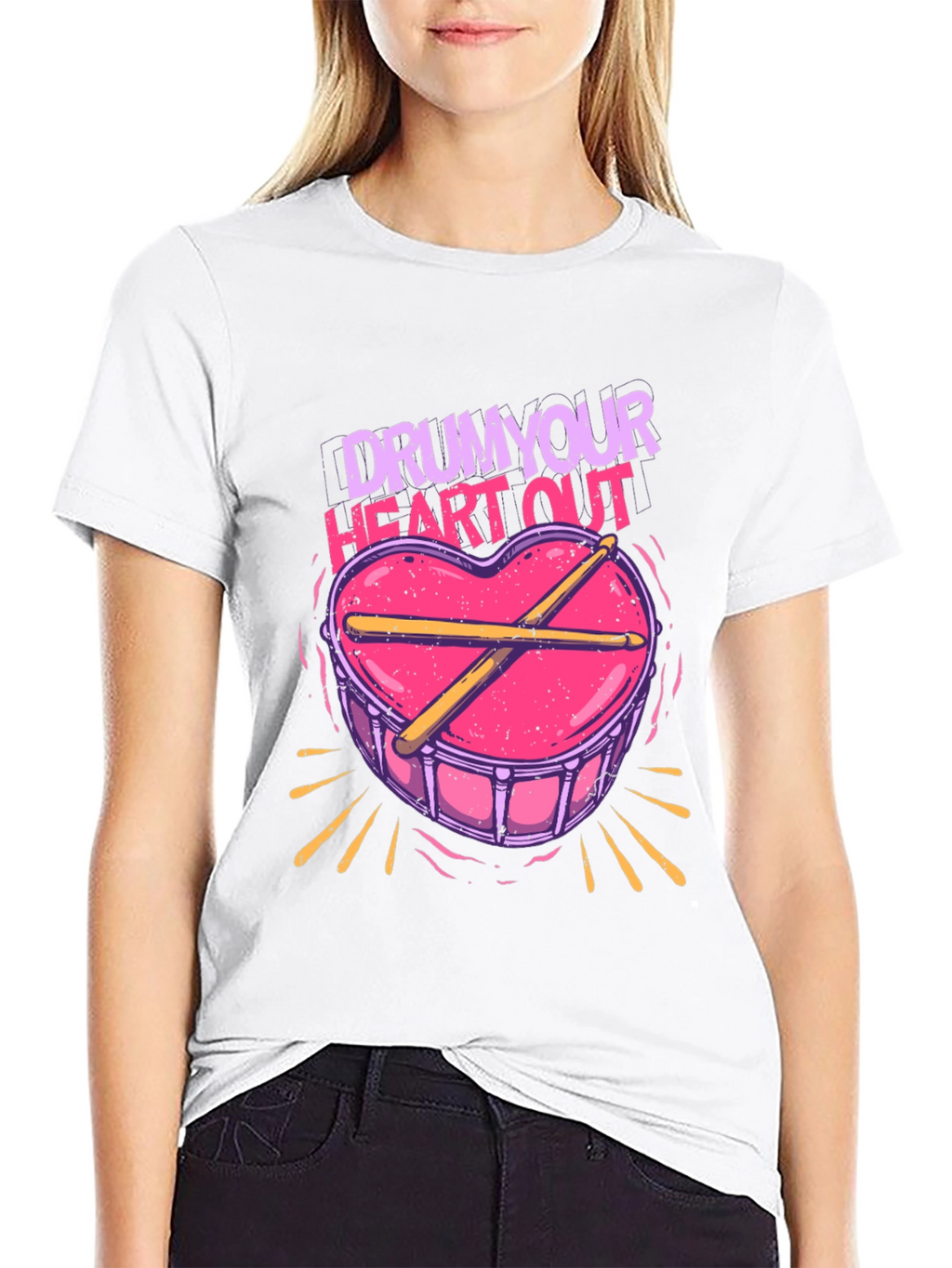 Drum Your Heart Out Graphic T-Shirt