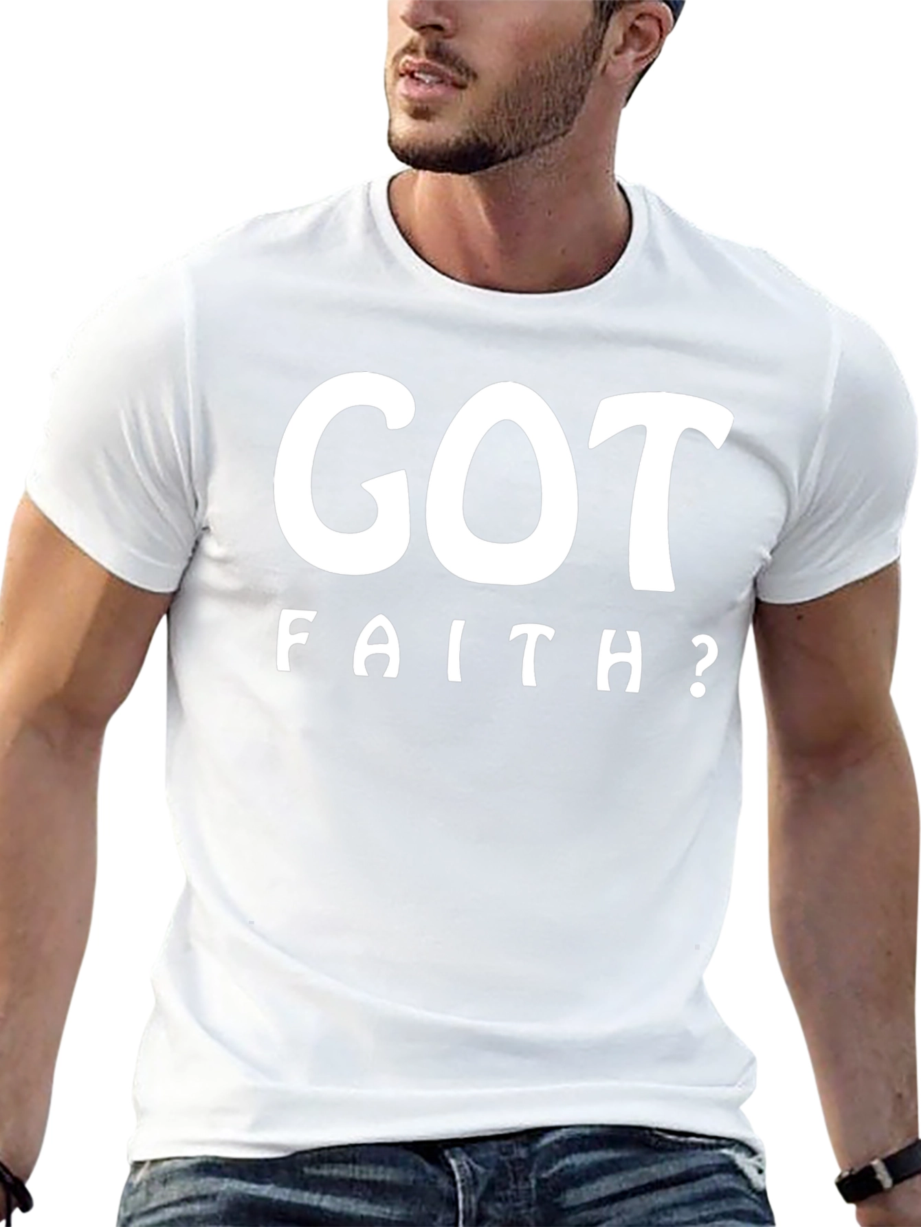 Got Faith? Black Graphic Print T-Shirt