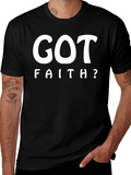 Got Faith? Black Graphic Print T-Shirt