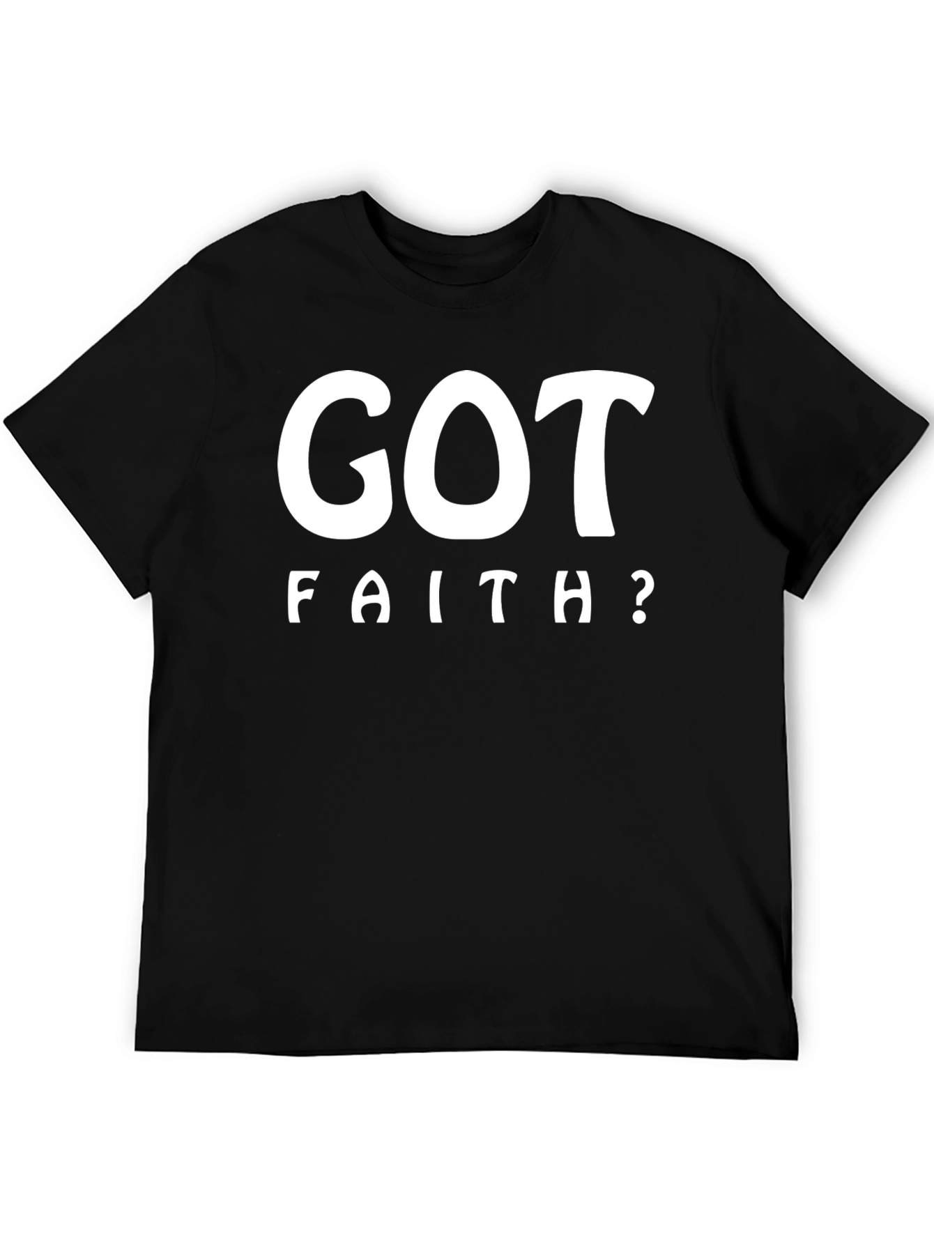 Got Faith? Black Graphic Print T-Shirt