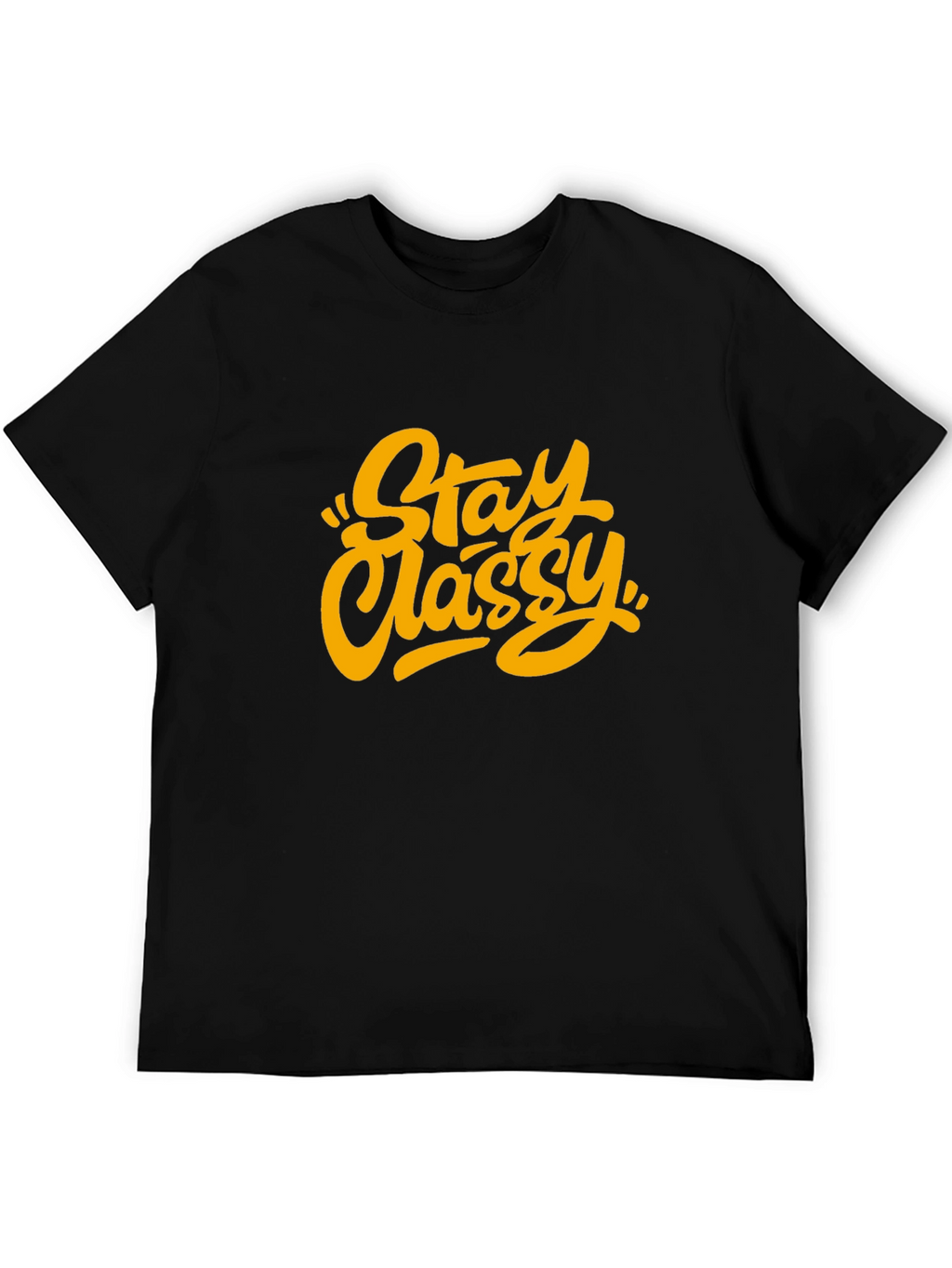 Stay Classy Graphic Tee - Trendy Unisex Black T-Shirt