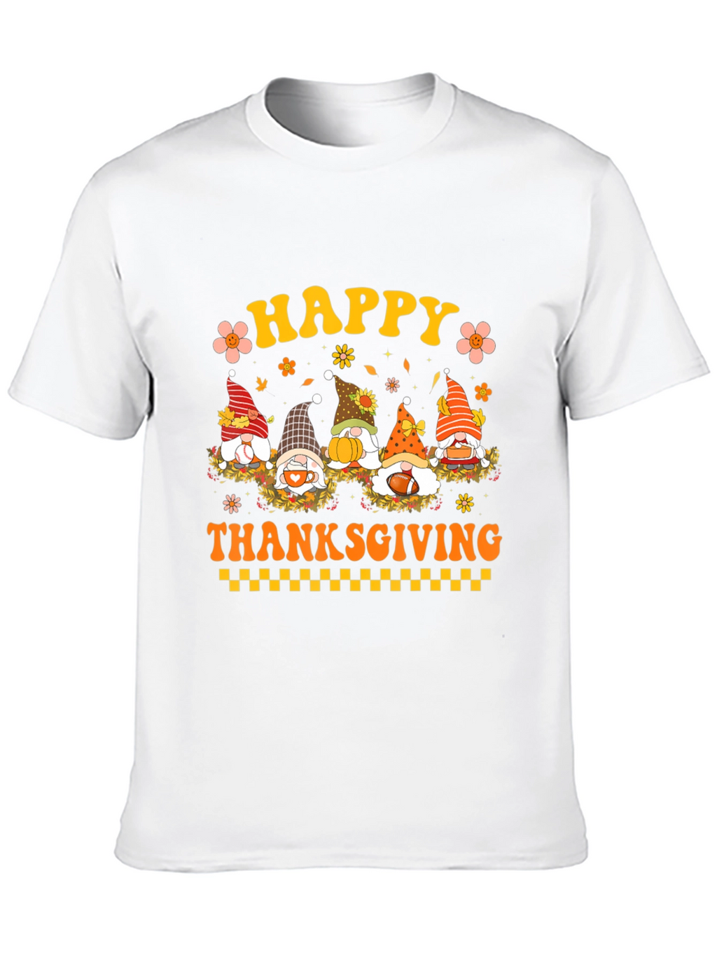 Happy Thanksgiving Gnomes Graphic Tee