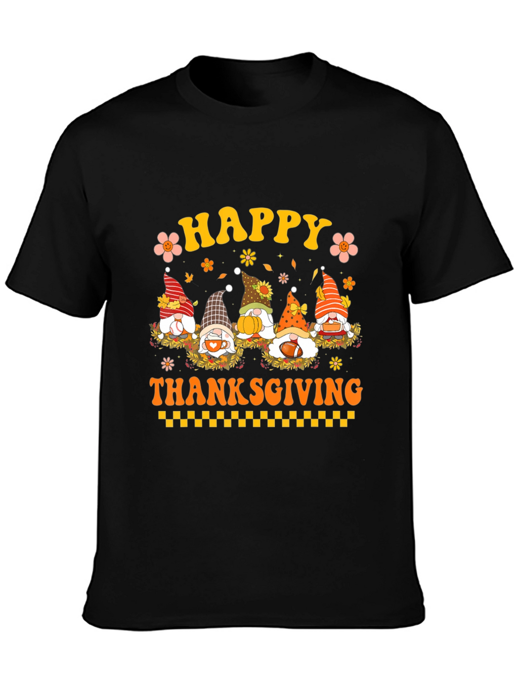 Happy Thanksgiving Gnomes Graphic Tee
