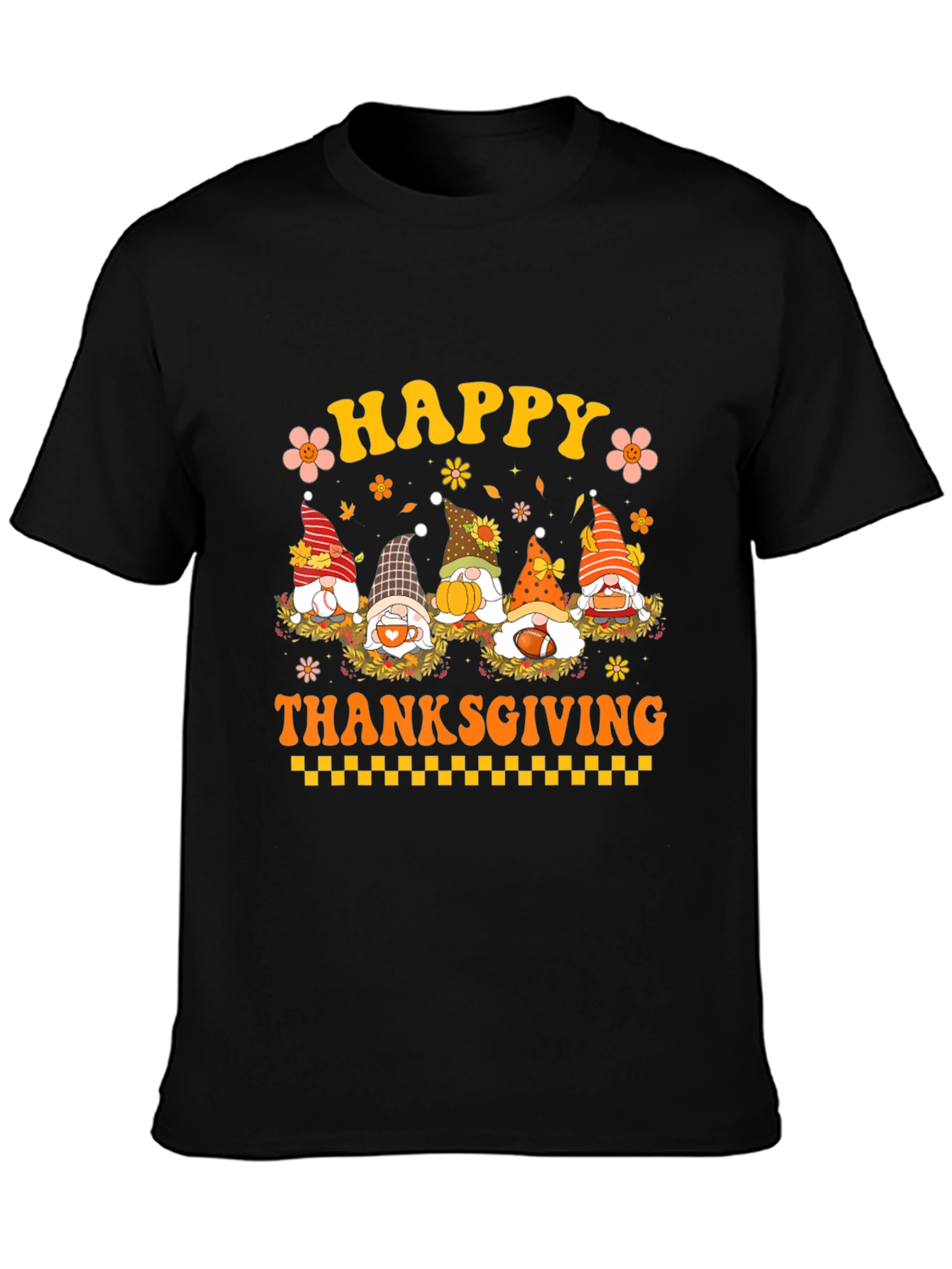 Happy Thanksgiving Gnomes Graphic Tee