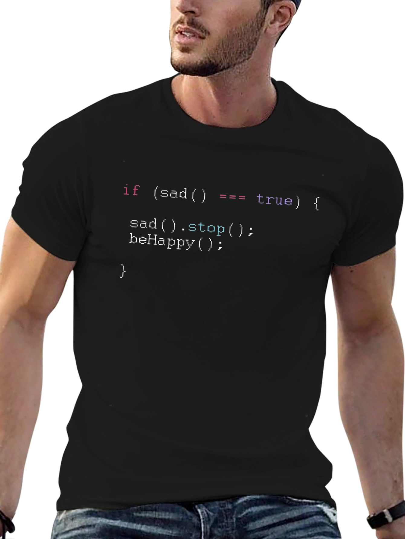 Programmer Humor T-Shirt: Code to Happiness