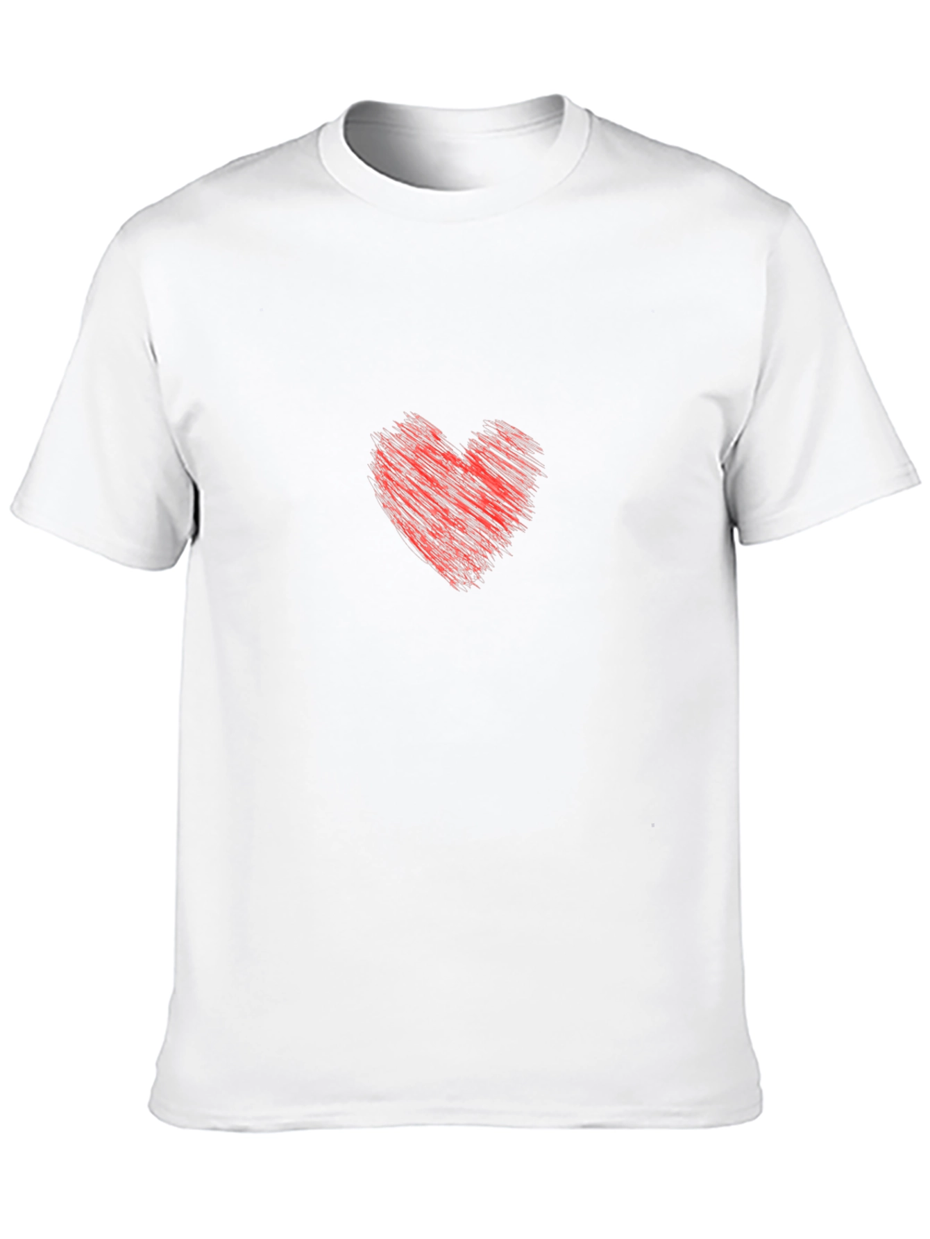 Heart Graphic Tee - Stylish Black Cotton T-Shirt